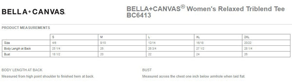 Bella + Canvas Ladies' Relaxed Triblend T-Shirt